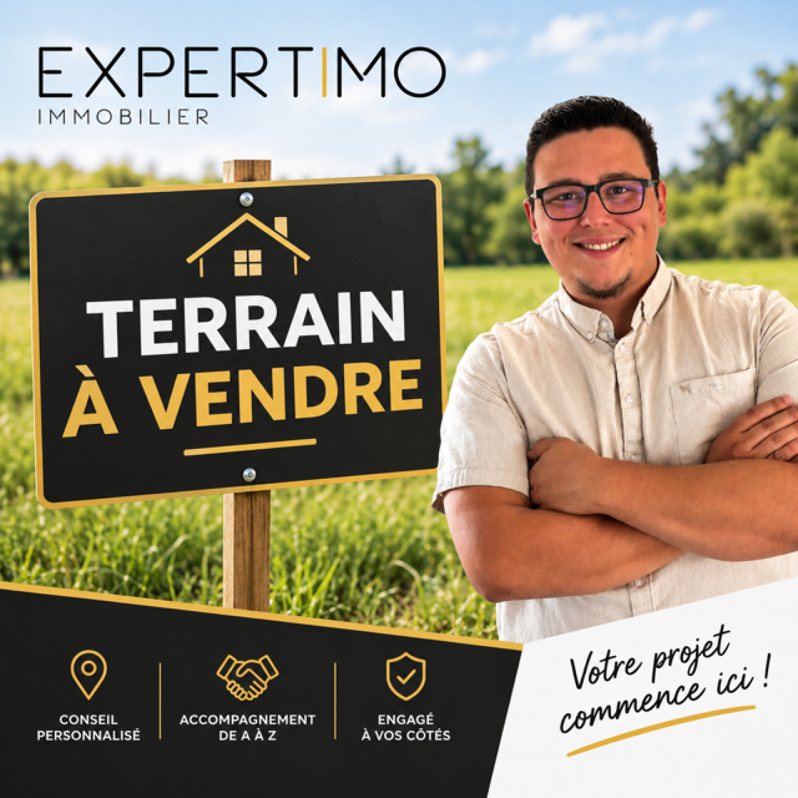 Terrain 750 m² · au Thuit · 69 000 €