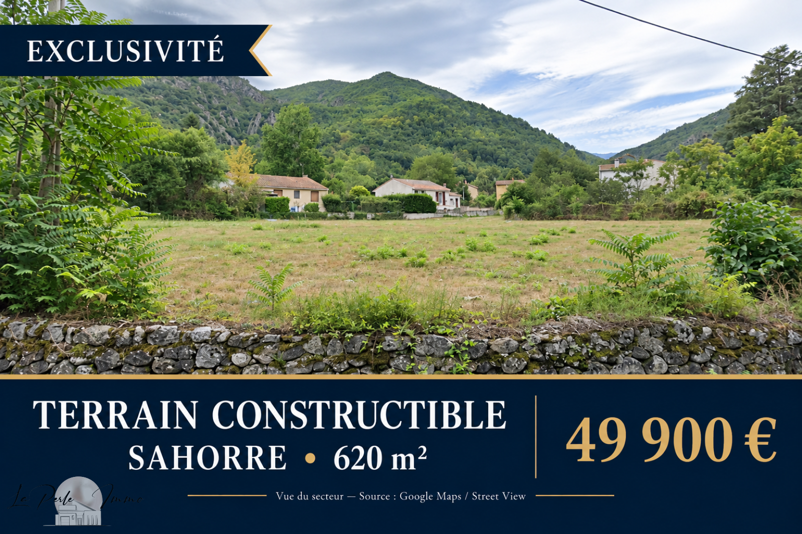 Terrain 620 m² · à Sahorre · 49 900 €