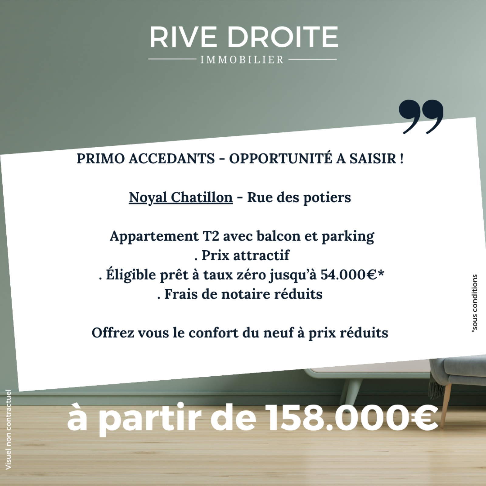 Appartement 2 pièces 40 m² · à Noyal-Châtillon-sur-Seiche · 40 m² · 158 000 €