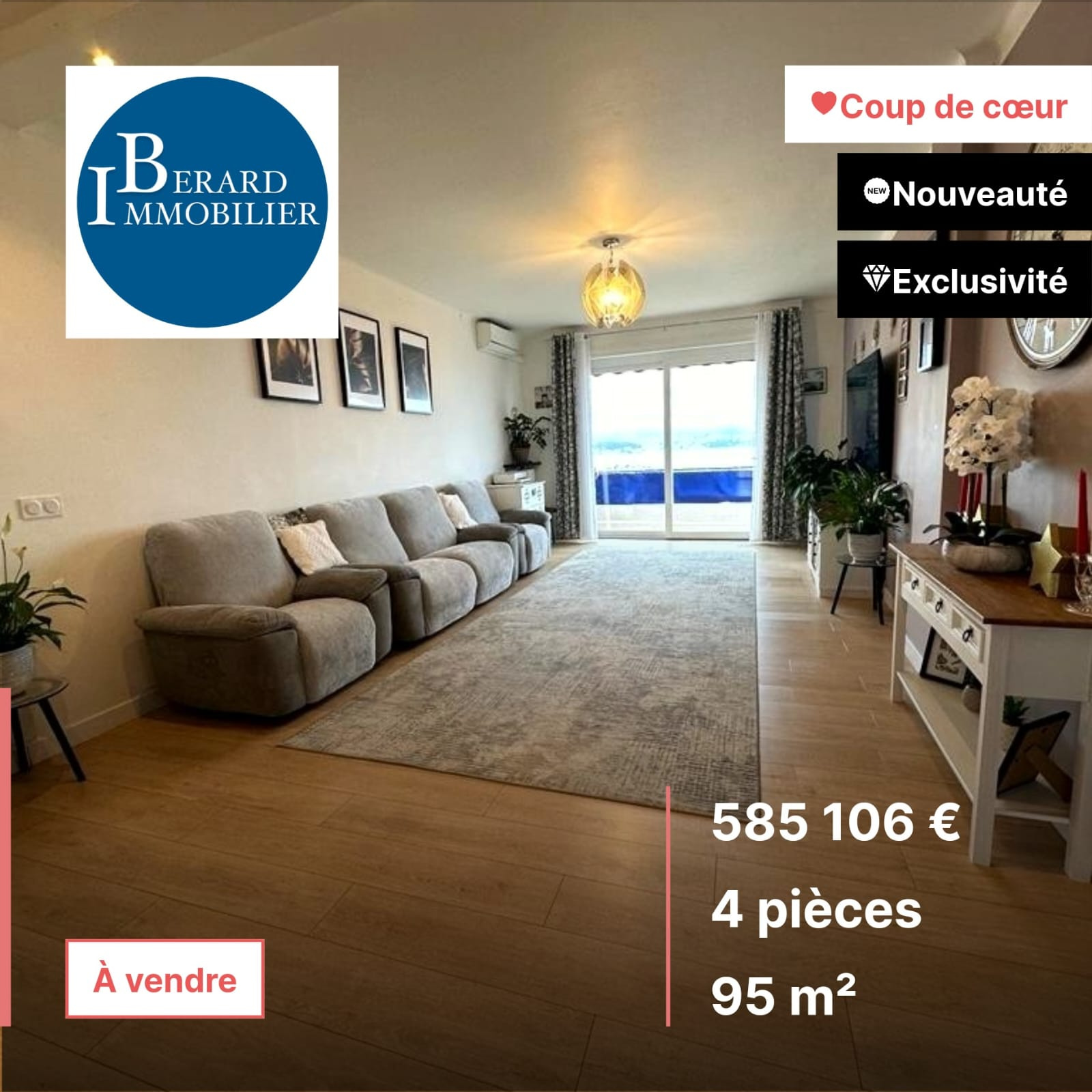 Vente Appartement 95m² 4 Pièces à Nice (06000) - Réseau Expertimo