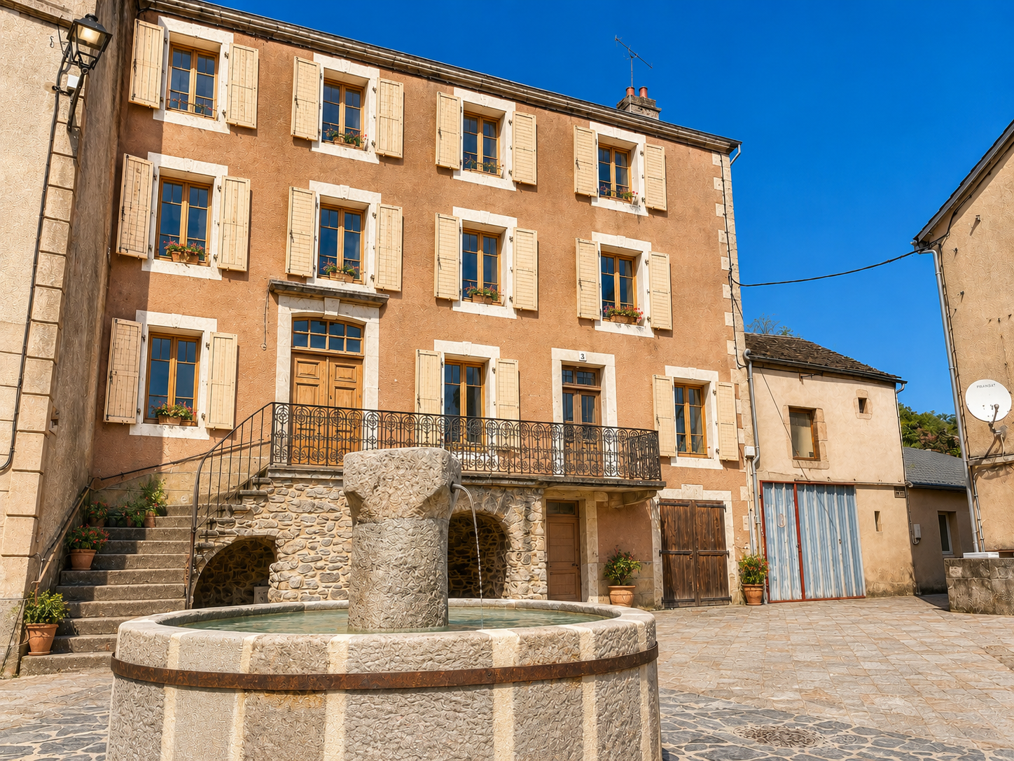 Ségur en Aveyron. Magnifique propriété de caractère avec jar
