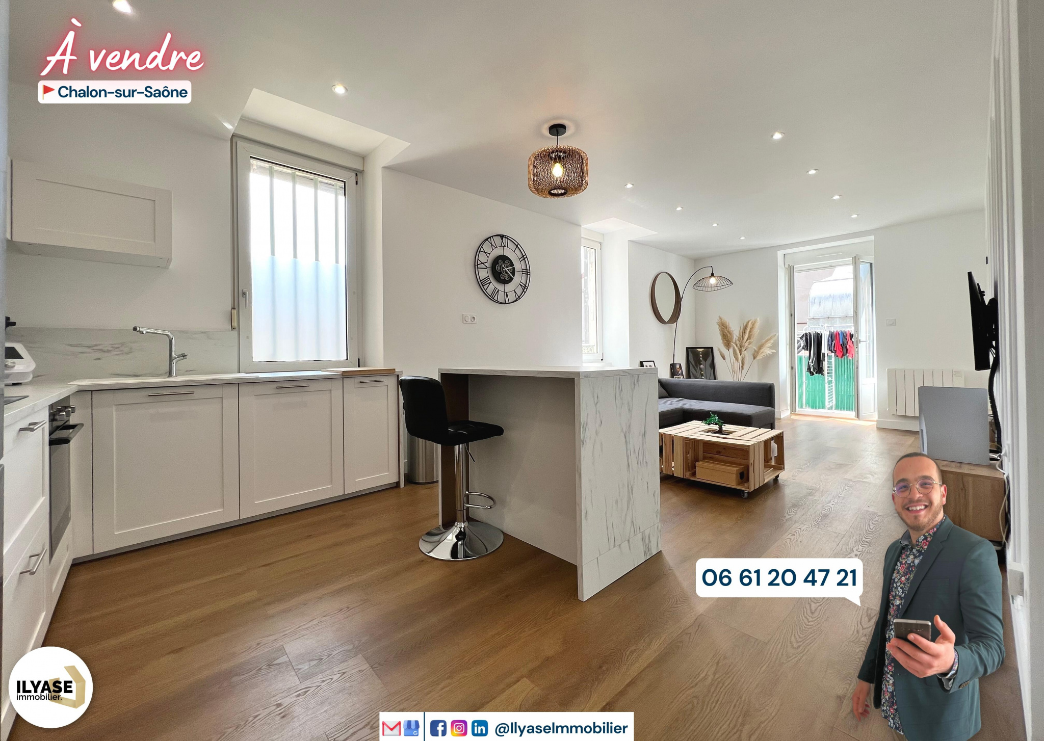 2 PIECES | 58 m² + BALCON | Réseau Expertimo