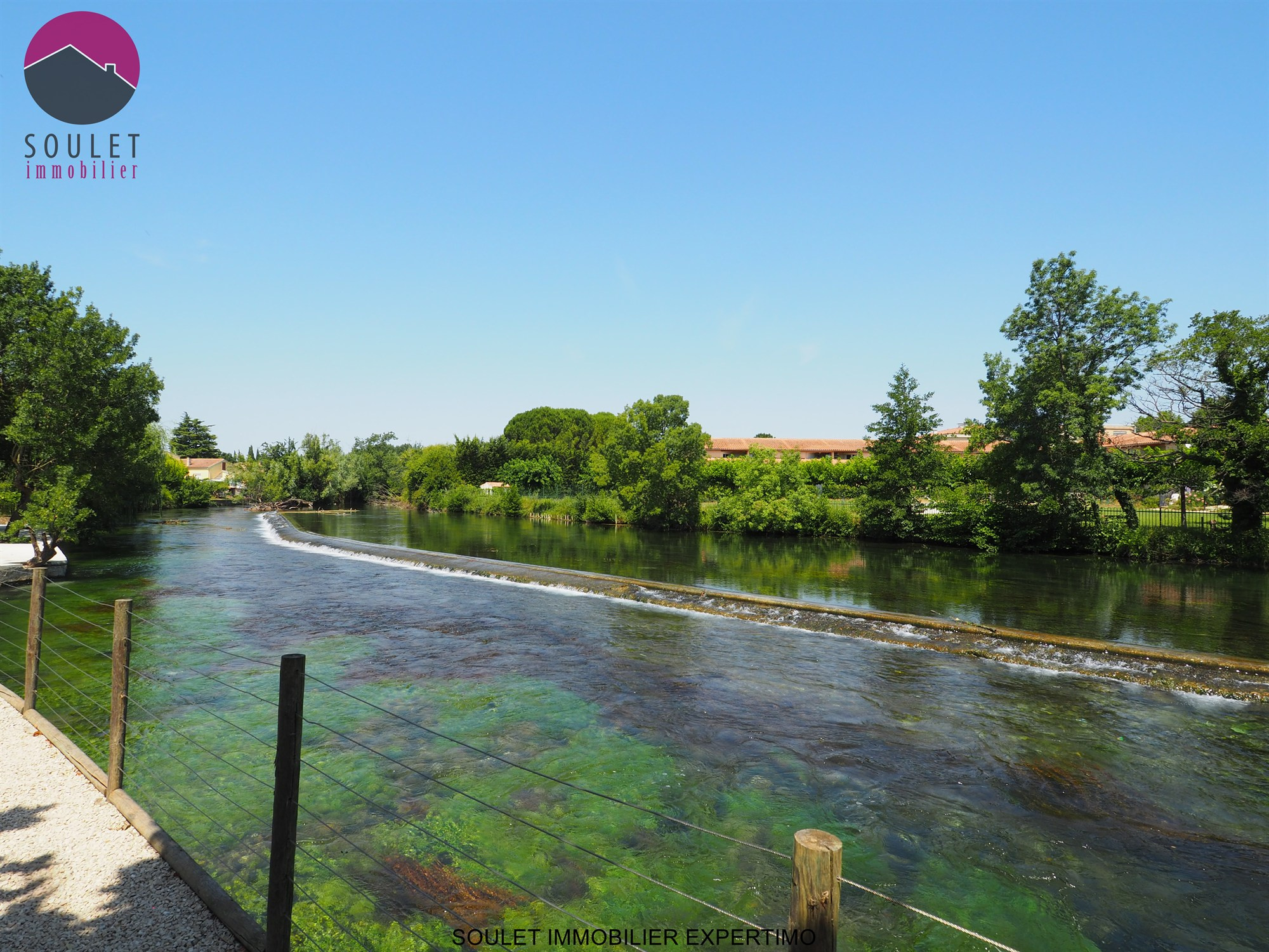 Magnifique propriété en bord de Sorgue