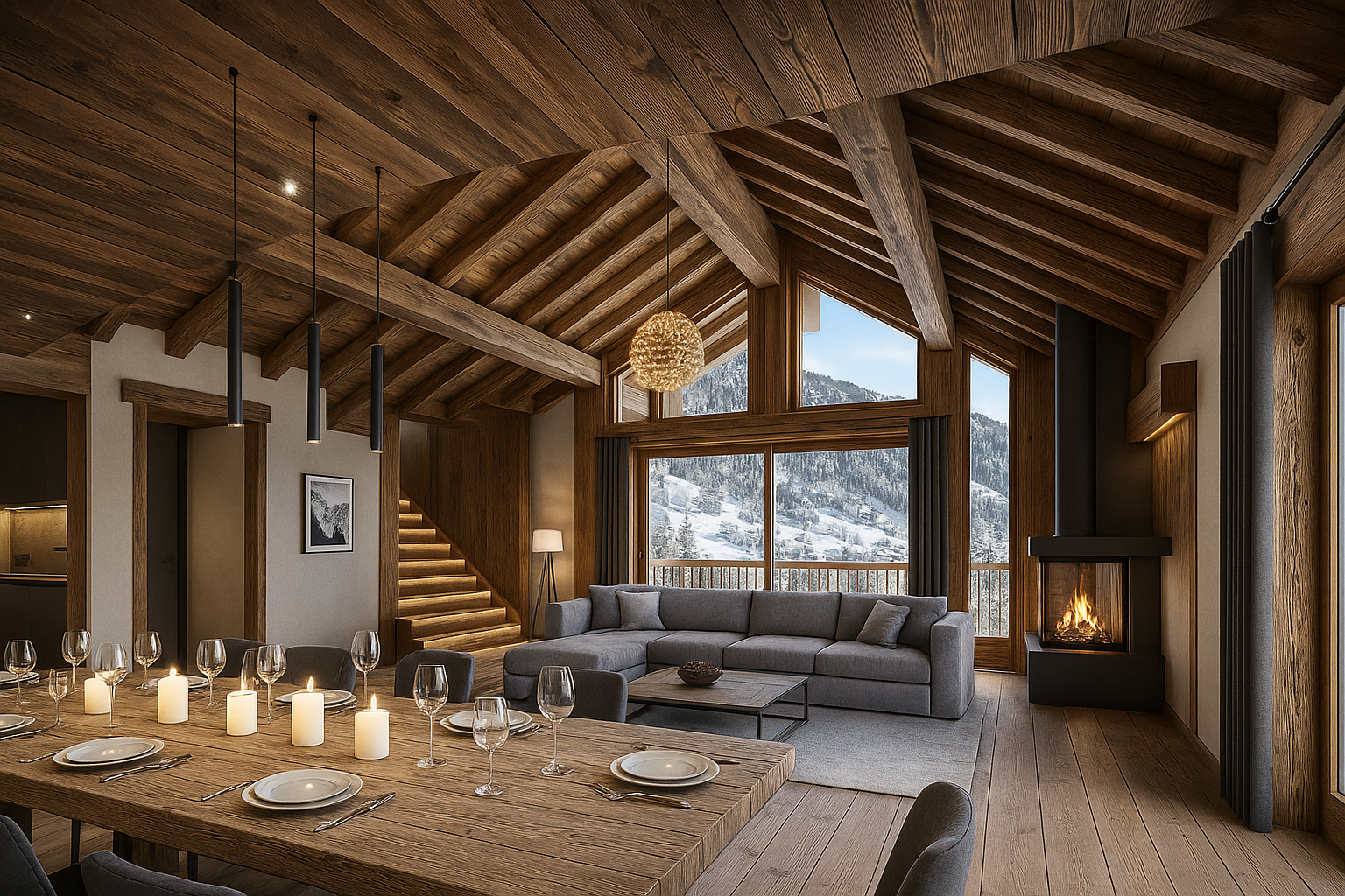 TERRAIN avec Permis 3 CHALETS