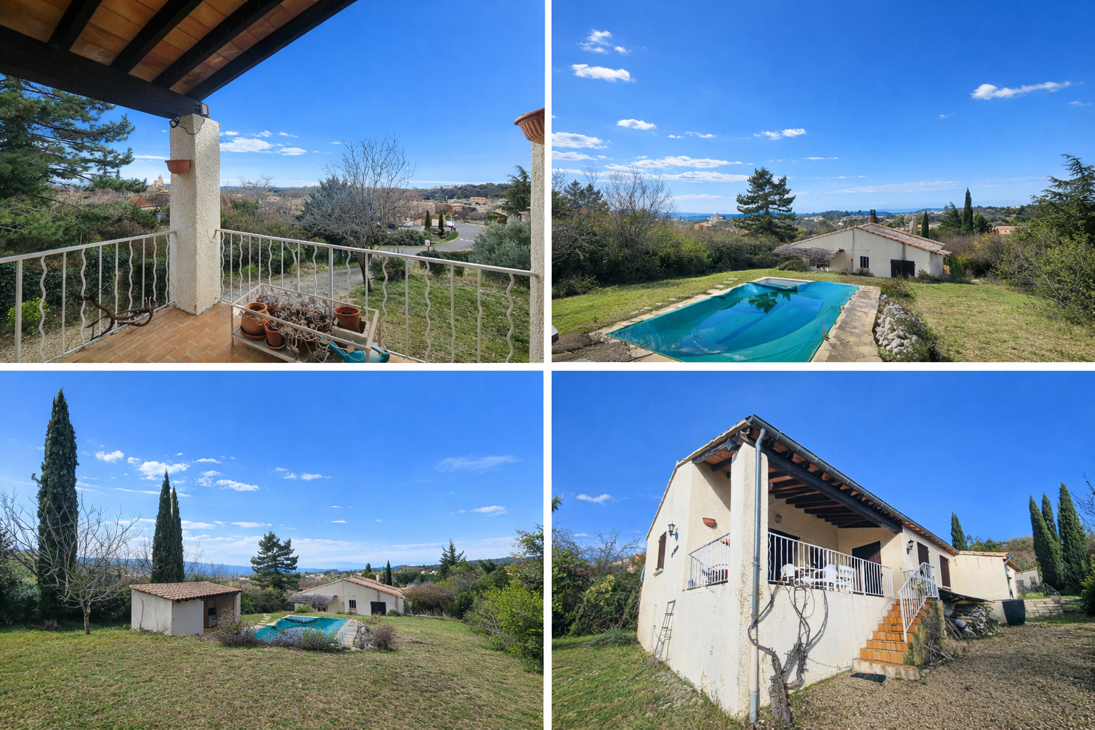 Villa avec vue et piscine