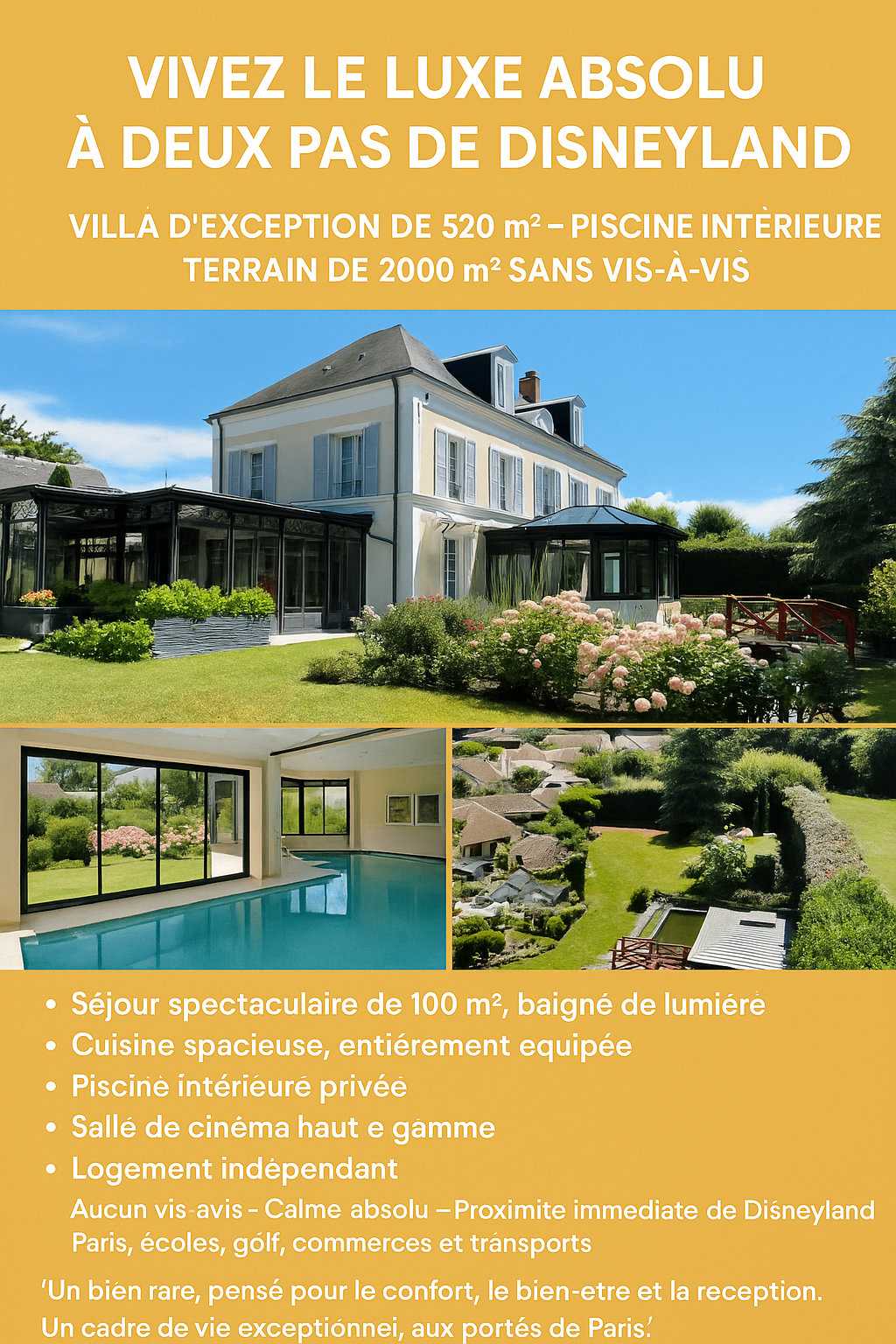 Magnifique villa d’exception à Magny-le-Hongre