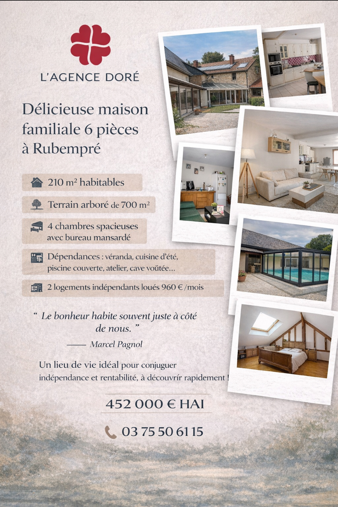 Maison 6 pièces 321 m² · à Rubempre · 321 m² · 452 000 €